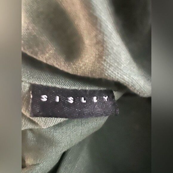 Sisley Handbag Satchel Herringbone Chevron Wool Blend fabric Shoulder strap - Picture 10 of 12